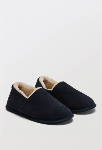 Chaussons fourrés en cuir suede - MONOPRIX PREMIUM - Modalova