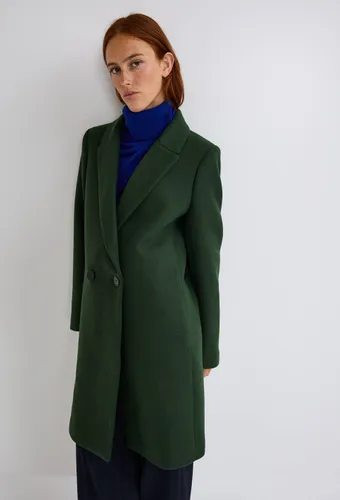 Manteau mi-long boutons croisés contenant de la laine - MONOPRIX PREMIUM - Modalova