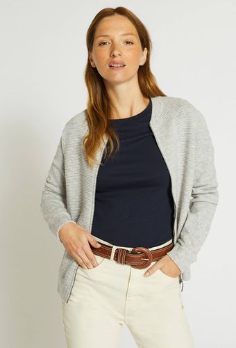 Cardigan zippé contenant de la laine et du cachemire - MONOPRIX - Modalova