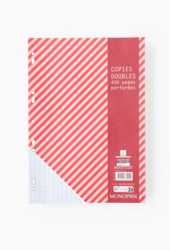 Copies doubles perforées, 21 x 29,7, grands carreaux - MONOPRIX - Modalova