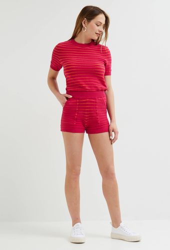 Short en maille rayé - MONOPRIX FEMME - Modalova