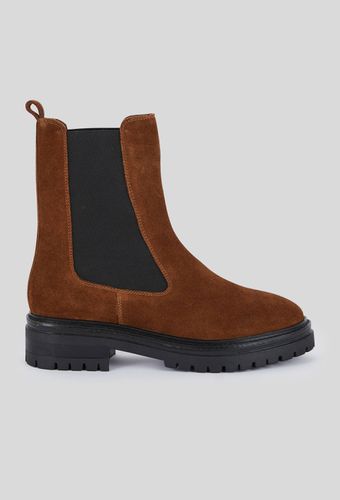 Bottines semelles crantées, croûte de cuir responsable - MONOPRIX PREMIUM - Modalova