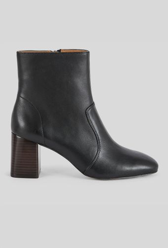 Bottines à talon en cuir - MONOPRIX PREMIUM - Modalova