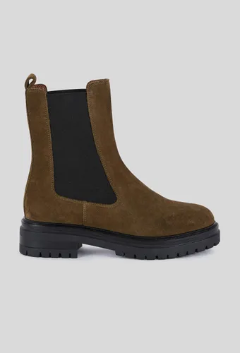 Bottines semelles crantées, croûte de cuir responsable - MONOPRIX PREMIUM - Modalova