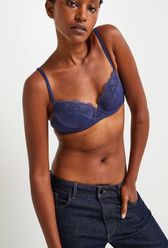 Soutien-gorge corbeille paddé PIPA en microfibre et guipure, Oeko-Tex - MONOPRIX FEMME - Modalova