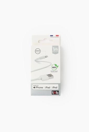Câble USB / lightning 1m - blanc - TNB - Modalova