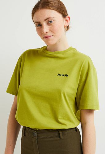 T-shirt avec broderie en coton BIO, certifié OEKO-TEX - MONOPRIX FEMME - Modalova