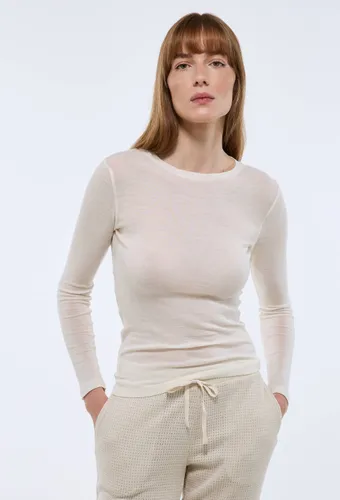 T-shirt manches longues en laine mérinos - MONOPRIX PREMIUM - Modalova