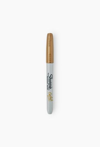 Marqueur permanent métallique doré, pointe fine - SHARPIE - Modalova
