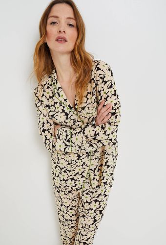 Pyjama col tailleur imprimé, certifié EcoVero et OEKO-TEX - MONOPRIX LINGERIE - Modalova