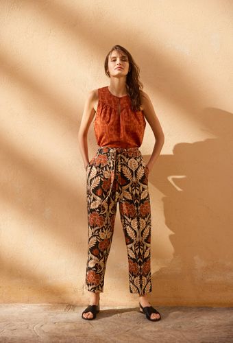 Pantalon ceinturée - MONOPRIX FEMME - Modalova