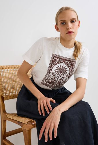T-shirt à manches revers et imprimé, en coton BIO - MONOPRIX - Modalova