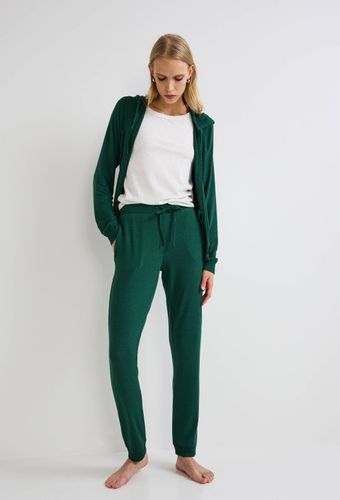 Pantalon droit uni tout doux - MONOPRIX - Modalova