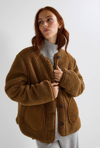 Manteau réversible col rond - MONOPRIX - Modalova