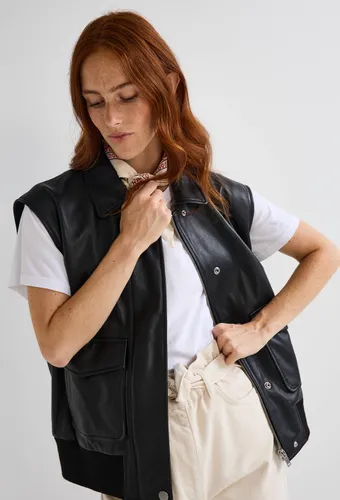 Veste sans manches en cuir responsable - MONOPRIX PREMIUM - Modalova