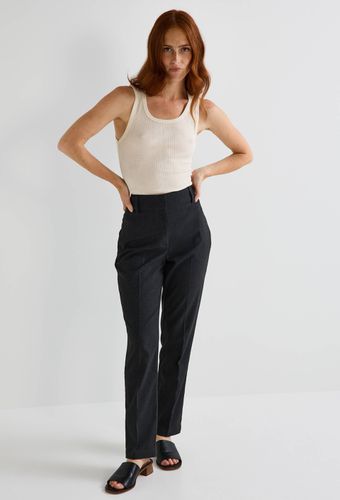 Pantalon droit uni avec pli cassé - MONOPRIX - Modalova