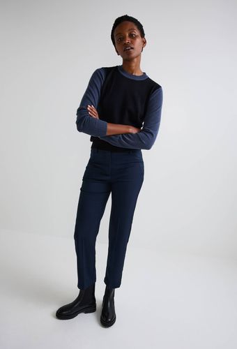 Pantalon droit uni avec pli cassé - MONOPRIX - Modalova