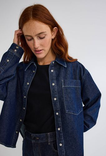 Chemise courte en denim - MONOPRIX - Modalova