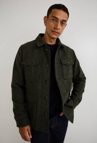 Veste en laine à chevrons - MONOPRIX - Modalova