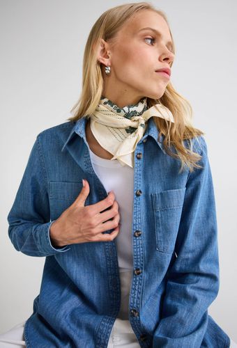 Chemise manches longues en denim - MONOPRIX - Modalova