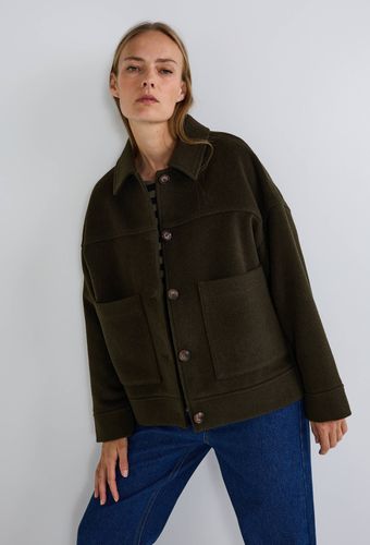 Veste boutonnée contenant de la laine, certifiée OEKO-TEX - S'ENGAGER POUR DURER - Modalova