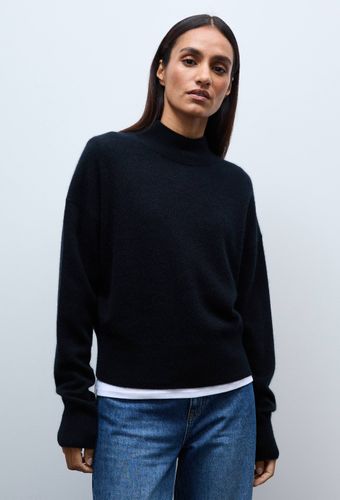 Pull uni court col montant en 100% cachemire - MONOPRIX PREMIUM - Modalova