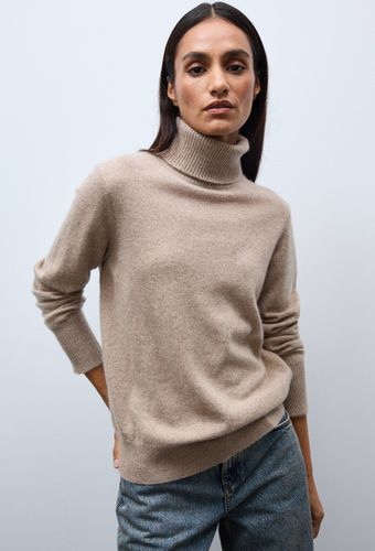 Pull uni col roulé en 100% cachemire - MONOPRIX PREMIUM - Modalova