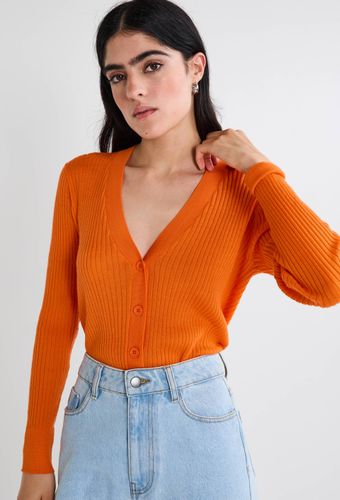 Cardigan côtelé en laine - MONOPRIX - Modalova
