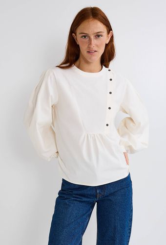 Blouse velours unie en coton - MONOPRIX - Modalova