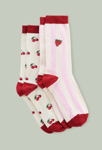 Lot de 2 paires de chaussettes - VICKI MURDOCH X MONOPRIX - MONOPRIX CREATEURS - Modalova