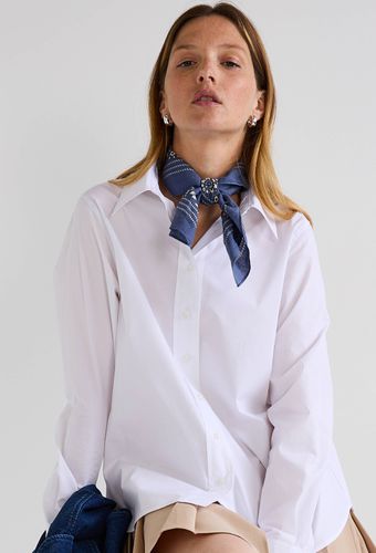 Chemise manches longues unie en coton - MONOPRIX - Modalova