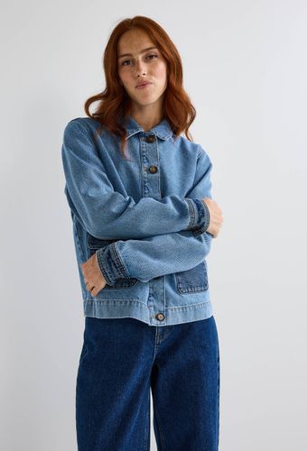 Veste jean a patch - MONOPRIX - Modalova