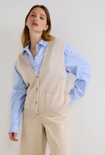 Cardigan sans manches contenant de la laine - MONOPRIX - Modalova