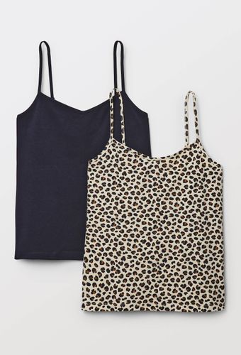 Lot de 2 tops fines bretelles en coton BIO GOTS - MONOPRIX - Modalova
