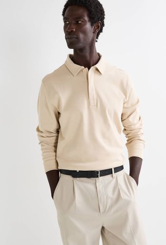 T-shirt manches longues col polo boutonné en coton BIO GOTS - MONOPRIX - Modalova