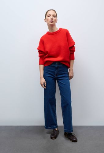 Jean large taille haute crop - MONOPRIX - Modalova