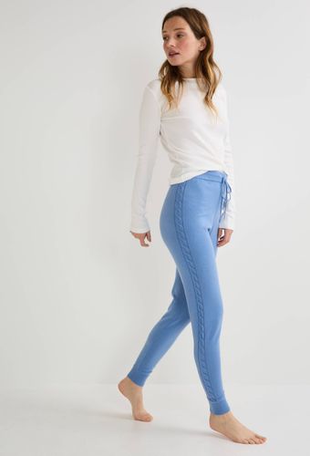 Pantalon en maille avec détails torsadés - MONOPRIX - Modalova