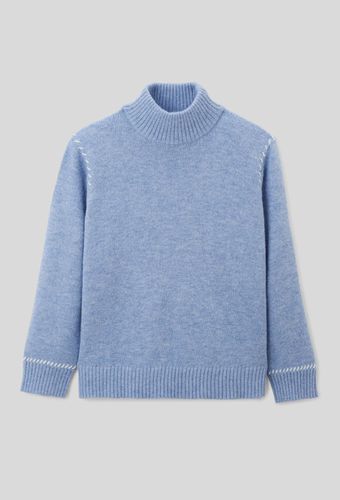 Pull uni en maille avec surpiqures contrastées - MONOPRIX - Modalova