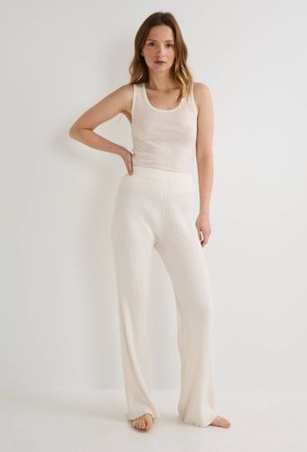 Pantalon en maille en coton cachemire - MONOPRIX - Modalova