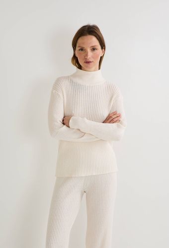 Pull col montant en maille coton cachemire - MONOPRIX - Modalova