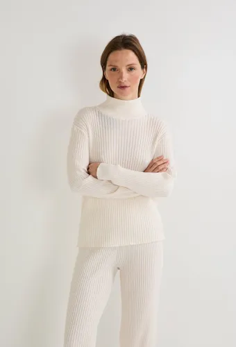 Pull col montant en maille coton cachemire - MONOPRIX - Modalova