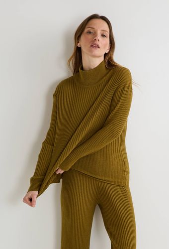 Pull col montant en maille coton cachemire - MONOPRIX - Modalova