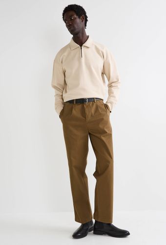 Pantalon à pince en coton - MONOPRIX - Modalova