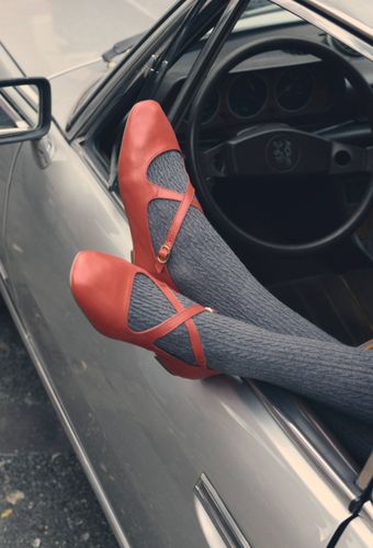 Ballerines croisées en cuir - MONOPRIX PREMIUM - Modalova