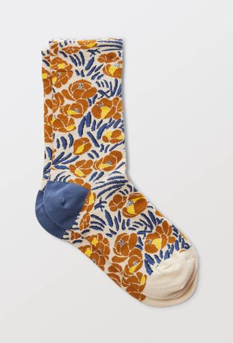 Paire de chaussettes avec motifs en coton - MONOPRIX FEMME - Modalova