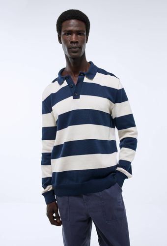 Pull col polo rayé Made in France - MONOPRIX PREMIUM - Modalova