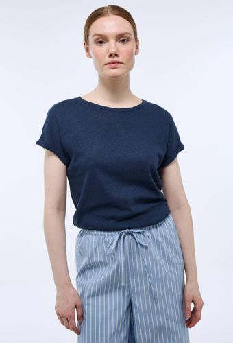 Tee-shirt manches courtes en jersey de coton et lin - MONOPRIX - Modalova