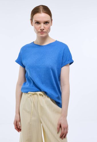 Tee-shirt manches courtes en jersey de coton et lin - MONOPRIX - Modalova