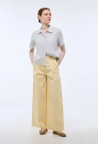 Pantalon uni en coton et lin - MONOPRIX - Modalova