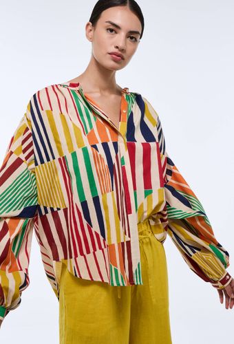 Blouse manches trois quarts ample imprimée en coton BIO GOTS - MONOPRIX - Modalova